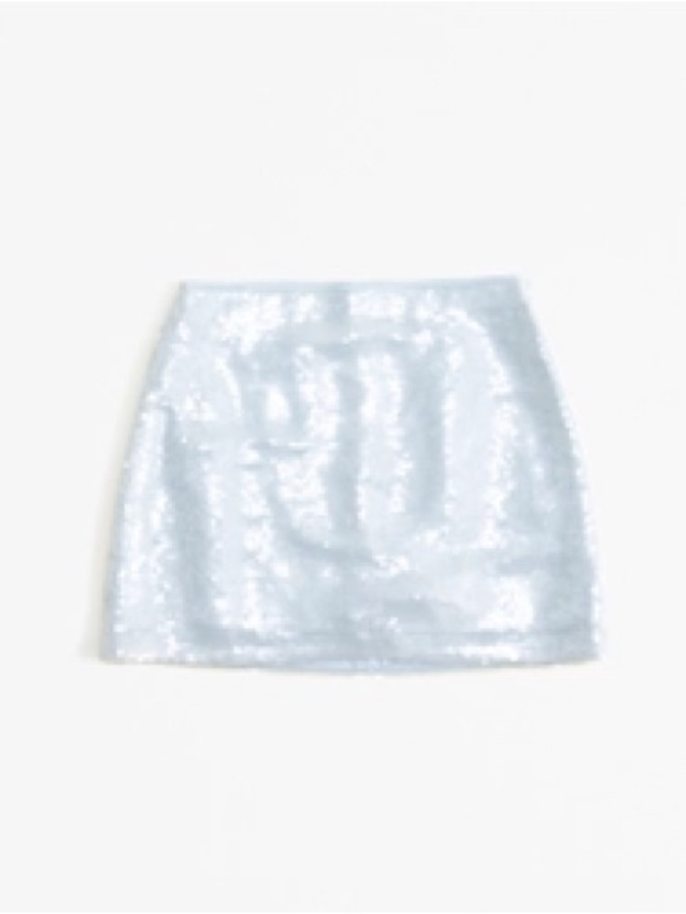 Light Blue Sequin Mini SKORT  ABERCROMBIE & FITCH